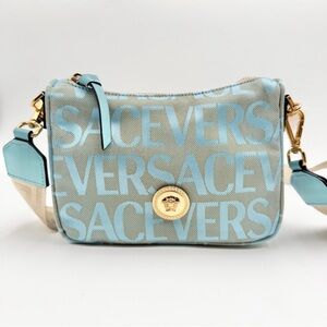 Versace 🔥La Medusa Small Jacquard Baguette Shoulder/Crossbody Bag, NWT
